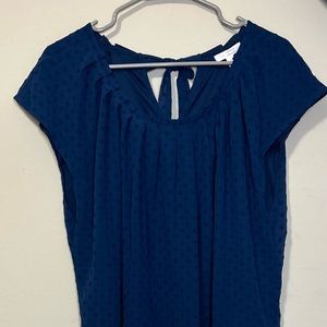 LC Lauren Conrad Women’s Navy Blue Dress Shirt size XL